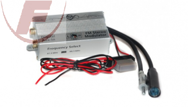 AUX IN - digitaler FM Frequenzwandler zum Anschluss einer zusätzlichen Audio Que