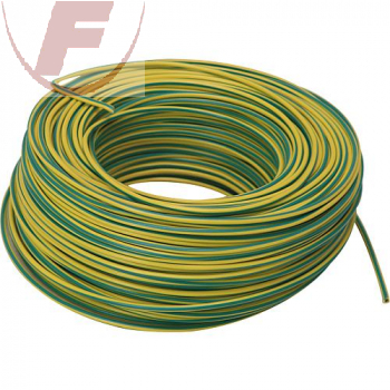H07V-K 1x6mm², PVC-Litze gelb/grün - 100m Ring -