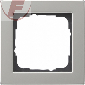 GIRA E2 Abdeckrahmen 1f. Edelstahl 021133