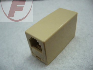 Modular-Verbinder, RJ12, 6/6 beige