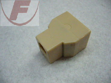 Modular-Verteiler 6P6C > 2 x 6P6C, beige