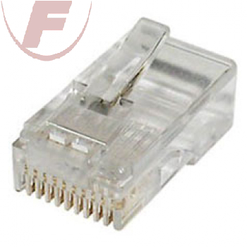 Modular-Stecker, RJ48, 10/10 für Flachkabel