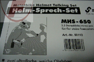 Helmsprechset für Freecomm 650 MHS-650