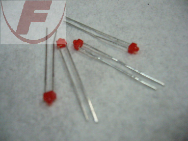 1,8mm LED, rot, stehend