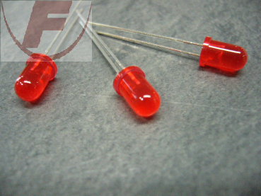 Blink-LED bedrahtet 5mm Rot 1,6 - 3,4V 80mcd 1Hz rot diffused