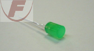 LED 3mm, plan, rund, grün