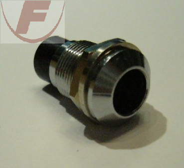 Fassung für 5mm LED, Außenreflektor vercromt