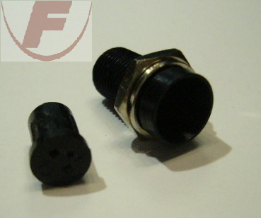 Fassung für 5mm LED, Innenreflektor schwarz