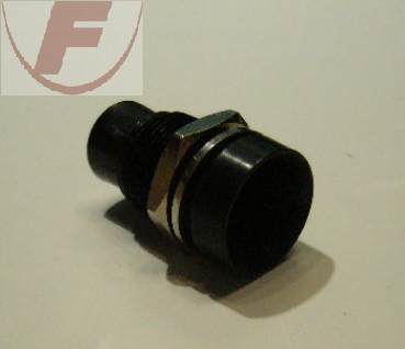 Fassung für 8mm LED, Innenreflektor schwarz