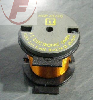 Luftspule 1,8  mH, 0,95mm, 0,34 Ohm