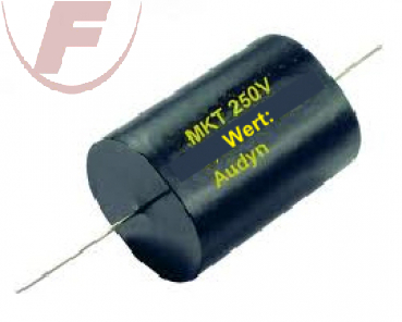 1,0uF/250V bipolar, axial, 11x25mm - Folienkondensator