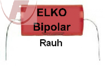 6,8uF/100V, bipolar, axial, rauh 10x30mm - Elko Tonfrequenz