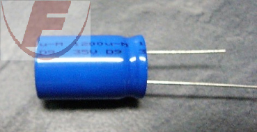 1200uF/35V, RM7,5mm 16x25 mm 105º - Elko radial