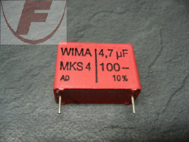 4,7uF/100V, WIMA MKS4 RM22,5mm - MKT-Kondensator