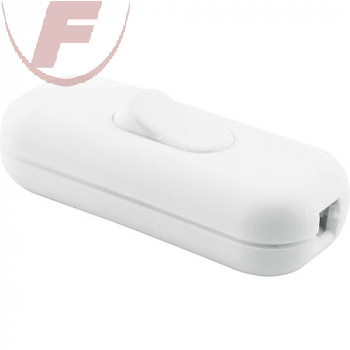 Schnurschalter 1-polig weiß 250V/2A - 028320