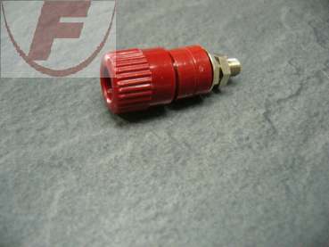 PK42RT, Polklemme 4mm mit Verdrehschutz, 25A, ROT