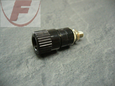 PK42SW, Polklemme 4mm mit Verdrehschutz, 25A, SCHWARZ
