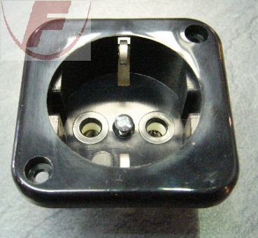 Geräte-Schutzkontakt-Einbausteckdose