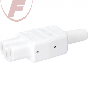 Heissgeräte-Stecker bis 155° weiss
