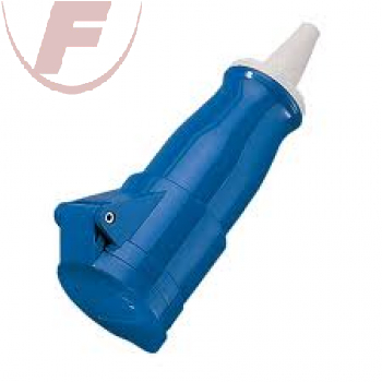 16A, CEE-Kabelkupplung blau, 2-pol. +PE, 6h