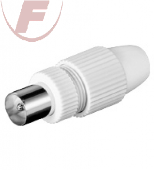 Koaxial Stecker 9,5 mm,  Quickbefestigung