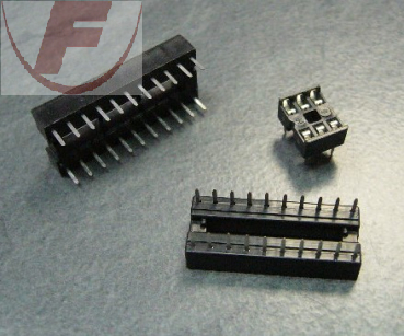 DIL-IC-Fassung, 16-pol. 7,62mm verzinnt