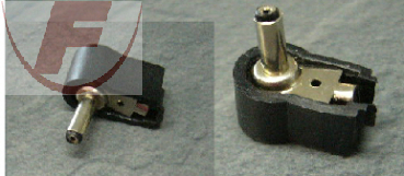 DC-Stecker, 3,8/1,1mm, L= 9mm Winkel