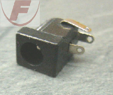 DC-Buchse, 5,5/2,1mm Winkel, Lötfahnen, Kunststoff