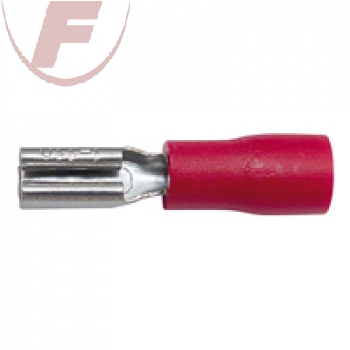 Flachsteckhülse 2,8mm mit PVC-Isolation rot  0,5 - 1,5 mm², 20 Stück