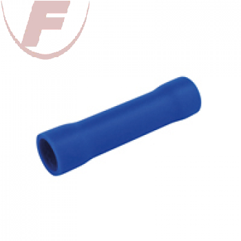 Stoßverbinder mit PVC-Isolation 1.5-2.5 mm², blau, 50 Stück.