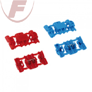 Klemmverbinder 10 Stück rot/blau