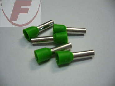 Aderendhülse mit Isolation, 6mm², grün, 12x20mm, 20 Stück