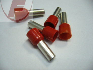 Aderendhülse mit Isolation, 10mm², rot, 12x20mm, 20 Stück