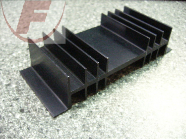 Strangkühlkörper ohne Lochung 120x25x50 mm