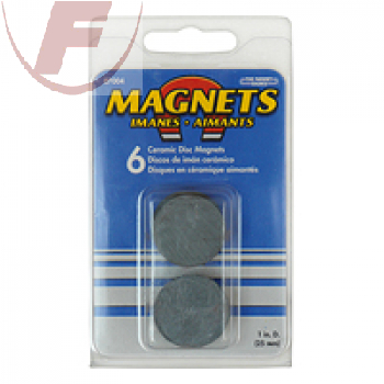 Magnetset rund 6 Stück 25x4mm