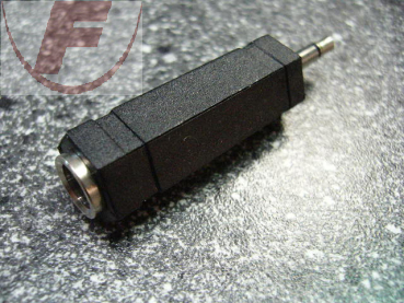 Adapter 3,5mm Mono-Stecker/6,3mm Stereo-Kupplung