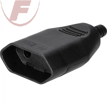 Euro-Kupplung, Kunststoff, mit Schraubanschluß schwarz