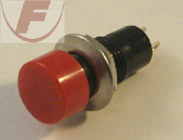 Druckschalter 1-pol.,Ein/Aus 3A/250V, rot