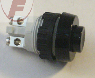 Drucktaster, Druck=AUS, schwarz, 0,7A/250V - Rafi