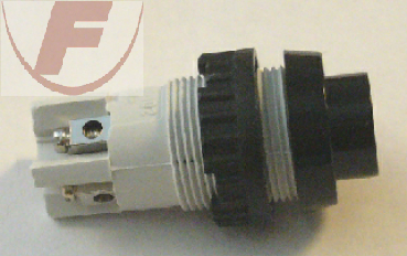Drucktaster, Druck=EIN, 2-polig, 2A/250V schwarz - Rafi