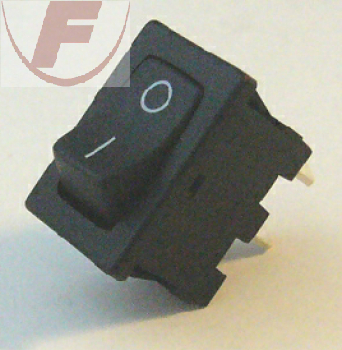 Wippschalter 1xE/A 10A 250V sw/sw 13x19mm