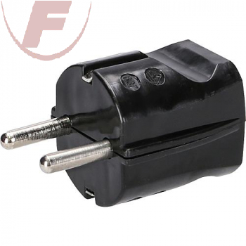 Schutzkontaktstecker schwarz