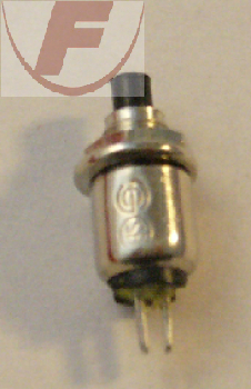 Drucktaster, Druck=EIN, schwarz, 0,5A/125V