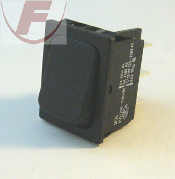 Wipptaster, 2-pol. Wechsler, 4A/250V, schwarz, IP40 - MQ1834.3402