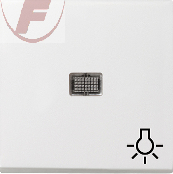 GIRA System 55 Wippe mit Kontrollfenster und Lichtsymbol reinweiß glänzend 06300