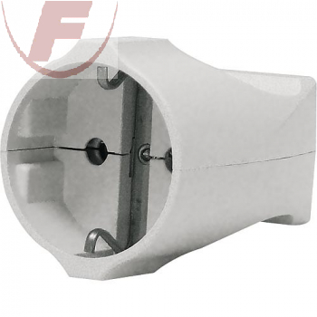 Schutzkontaktkupplung weiß