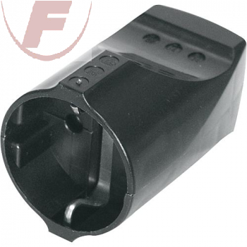 Schutzkontaktkupplung schwarz