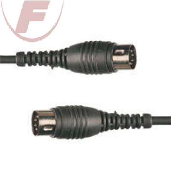 5-Pol-DIN-Stecker  / 5-Pol-DIN-Stecker , 1,8m, SW - Audiokabel