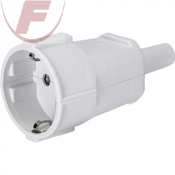 Schukokupplung Thermoplast schlagfest, Knickschutz grau