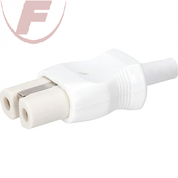 Gerätesteckdose mit Schutzkontakt 'alte Norm', weiß